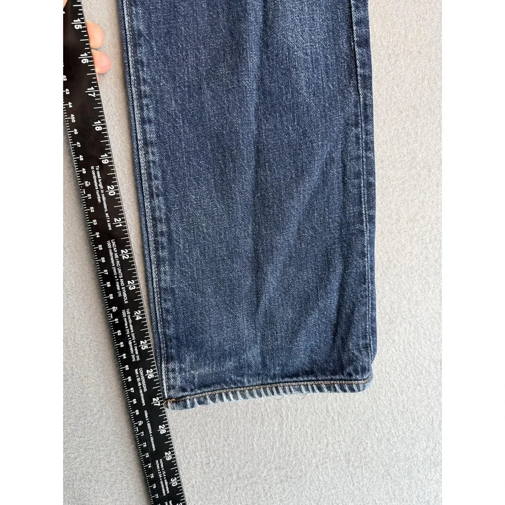 J.Crew 770 Jeans Mens 32x30 Medium Wash Blue Regular Straight Distressed Denim